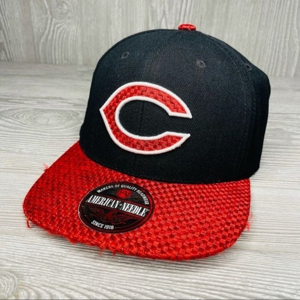 American needle Cincinnati reds woven baseball cap Cooperstown collection